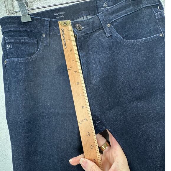 AG Medium Wash Whiskered Prima Cigarette Leg Jeans 30 - Picture 12 of 14